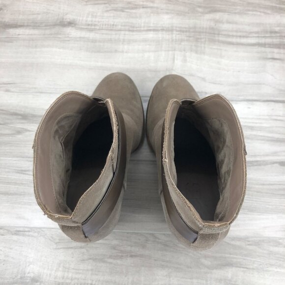 BCBG Ankle Boots Women's 8 Paris Kerinax Brown Suede Booties - Picture 10 of 10